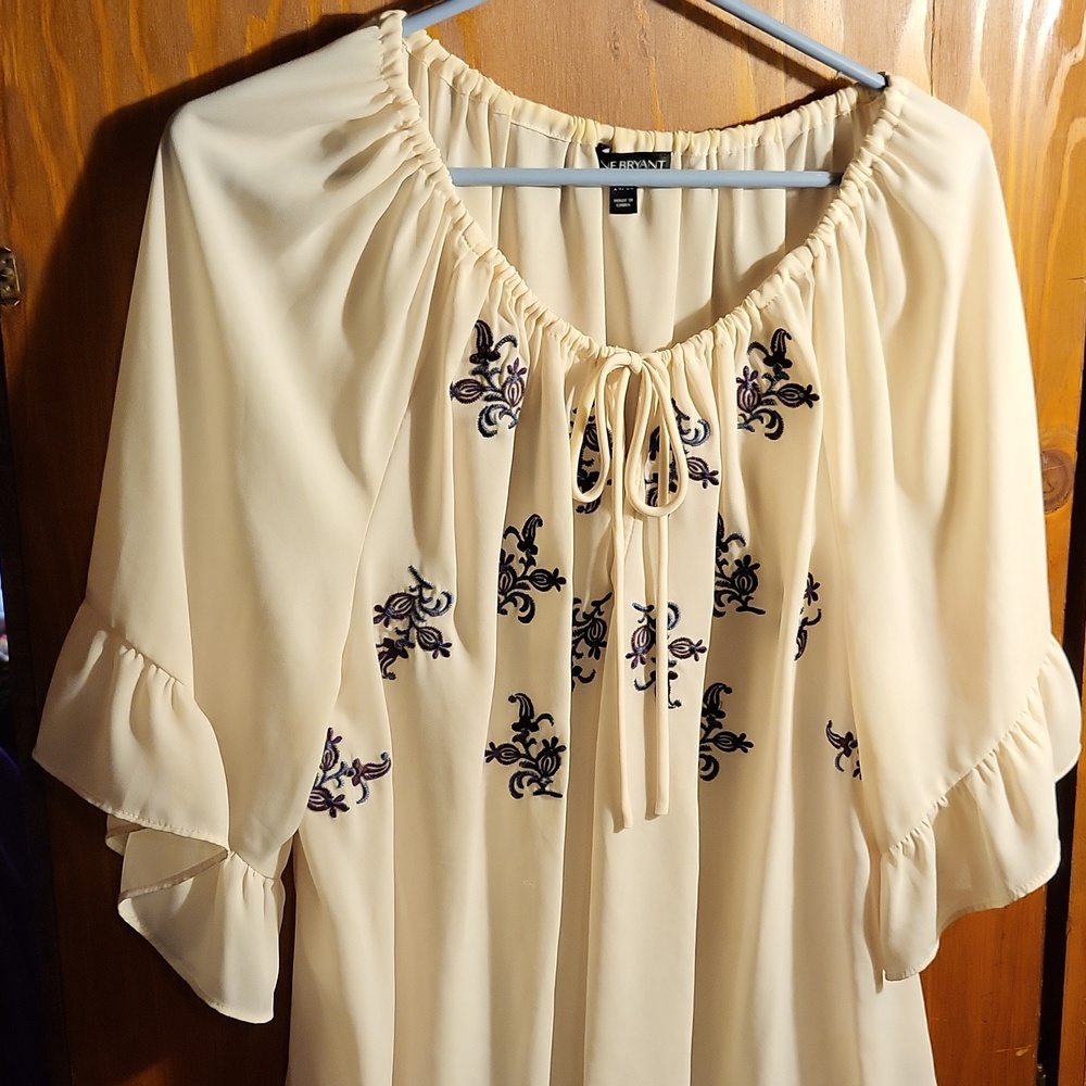Embroidered top